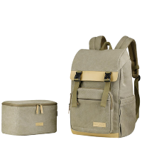 Рюкзак K&F Concept Travel Camera Backpacks + DSLR Case Хаки